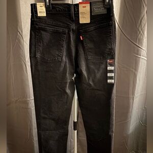 Levi's Wedgie Straight Black Jeans